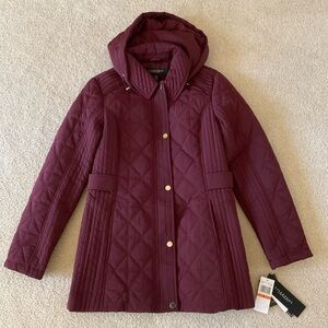 Liverpool Quilted Water Resistant Jacket with Hood, Small